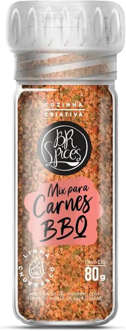 BR Spices Tempero Mix para Carnes (bbq) com Moedor 80G