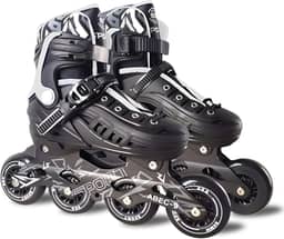 Patins Adulto Inline ABEC-9 - Freestyle Urban para Performance Profissional, Rodas de PU 84mm com Dureza 85A