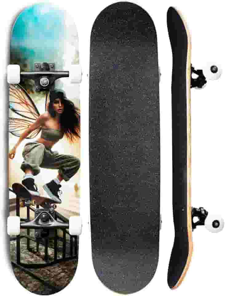 Skate Semi Profissional Montado Completo 7.5 Modelos