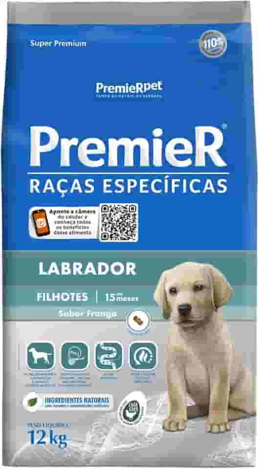 Ração Premier Raças Específicas Labrador para Cães Filhotes, 12kg