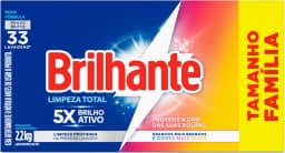 Brilhante Limpeza Total - Sabão Em Pó 2 2Kg