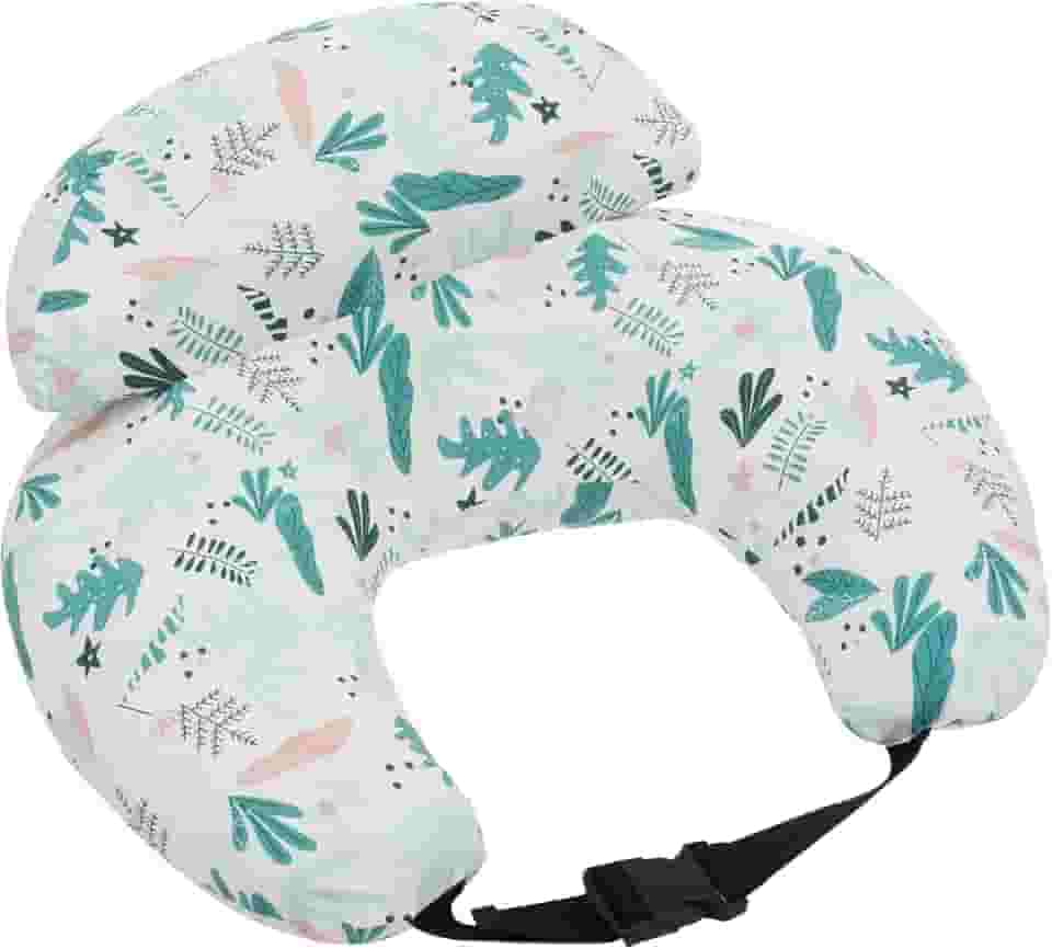 Almofada de amamentação ergonômica para amamentação com alça ajustável e capa removível para maior suporte para mãe e bebê (verde)