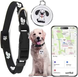 Dog Tracker GPS-GPS Coleira para cães - Rastreador GPS para cães | Android e iOS Universal | Sem taxa mensal | À prova d'água | Funciona com qualquer coleira