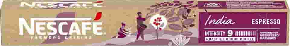 Café em Cápsula Compatível com Nespresso Nescafé Farmers Origins Índia 10 Cápsulas