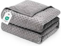 Wemore Cobertor ponderado de bolinhas para adultos Queen Size 6,8 kg, cobertor pesado macio e aconchegante para alívio do estresse e promoção do sono, cobertor respirável para todas as estações com