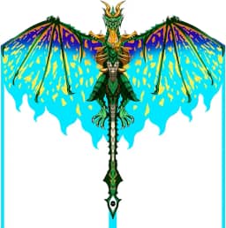 Mint's Colorful Life Dragon Kite Para Crianças E Adultos, Pipa Fácil De Empinar Para Iniciantes, Pipa Grande De Linha Única Para Viagem À Praia Com Corda De Pipa De 300 Pés (Verde)