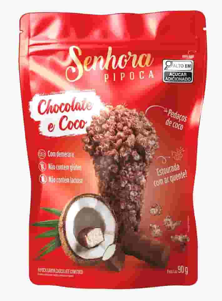 Pipoca Chocolate e Coco 90g