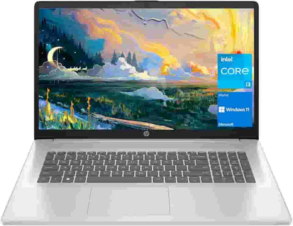 HP Notebook 17, tela HD + de 17,3 polegadas, processador Intel Core i3-1125G4 de 11ª geração, 16 GB de RAM, SSD de 1 TB, Wi-Fi, HDMI, webcam, Windows 11 Home, prata
