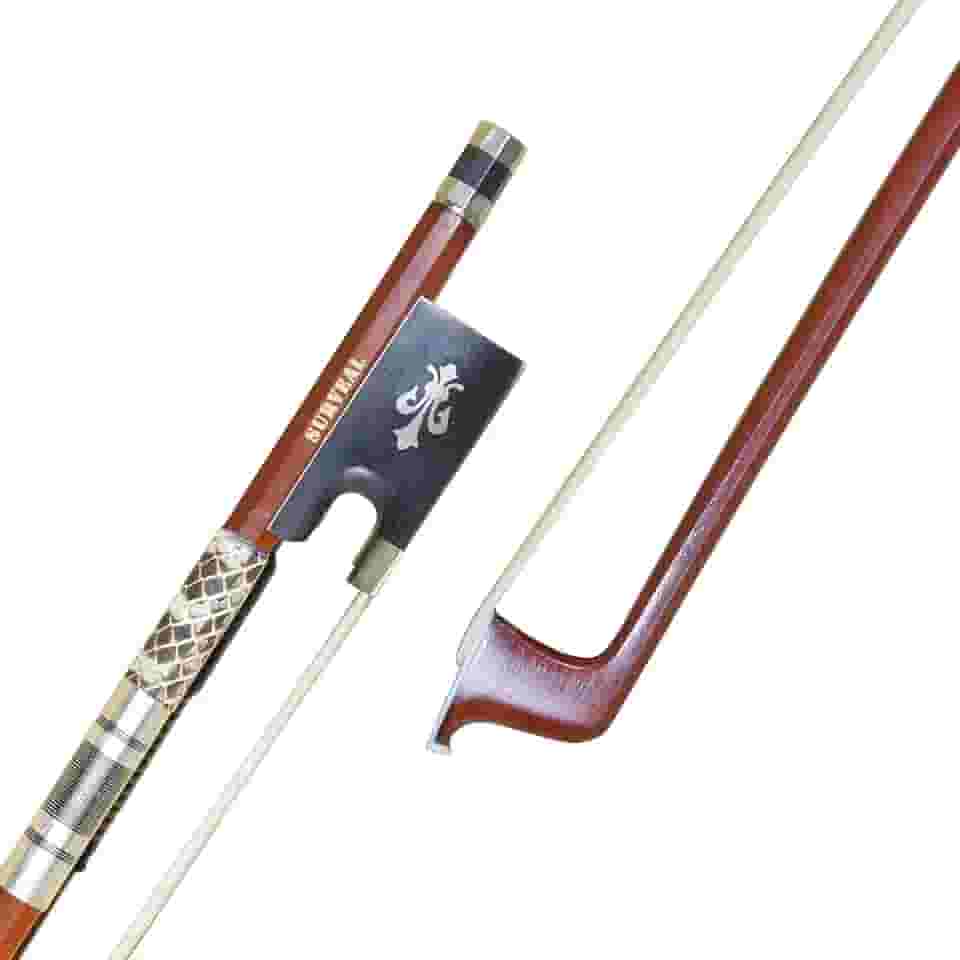 Arco de Violino Profissional de Madeira Brasileira 3/4, Cavalinha Natural da Mongólia, Melhor Elasticidade, Melhor Sensibilidade e Tom Quente para Iniciantes e Intermediários