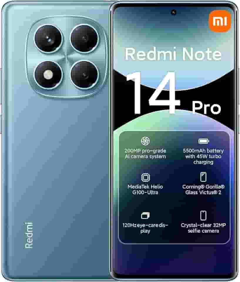 Smartphone Xiaomi Redmi Note 14 Pro 4G Ocean Blue (Azul Oceano) 8GB RAM 256GB ROM