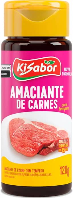 KiSabor, Amaciante de Carnes com Tempero, 120 Gramas
