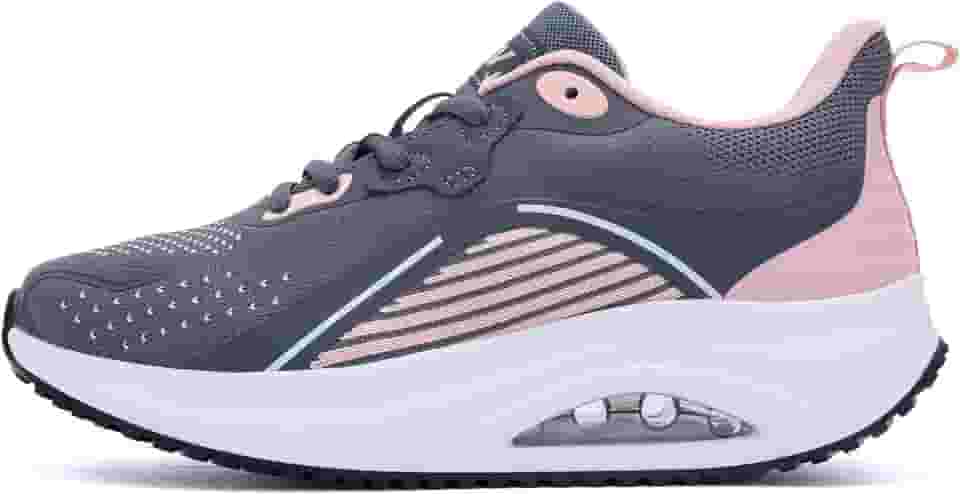 Tênis feminino para caminhada, suporte de arco, ortopédico, confortável, para fascite plantar, alívio da dor, 40-42