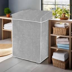 Capa para Máquina de Lavar Impermeável Compatível com Máquinas 12kg a 15kg Reforçada para Todas as Marcas Tamanho 98cm x70cm x 64cm - Cinza