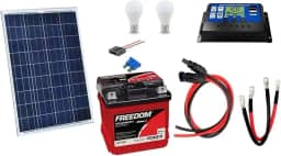 Kit Gerador de Energia Solar 30Wp - Gera até 97Wh/dia
