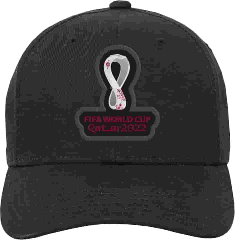 Boné ajustável estruturado evento Copa do Mundo FIFA, preto, tamanho único