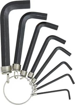 CARBOGRAFITE Jogo De 8 Chaves Hexagonais Carbografite 012479812 Preto