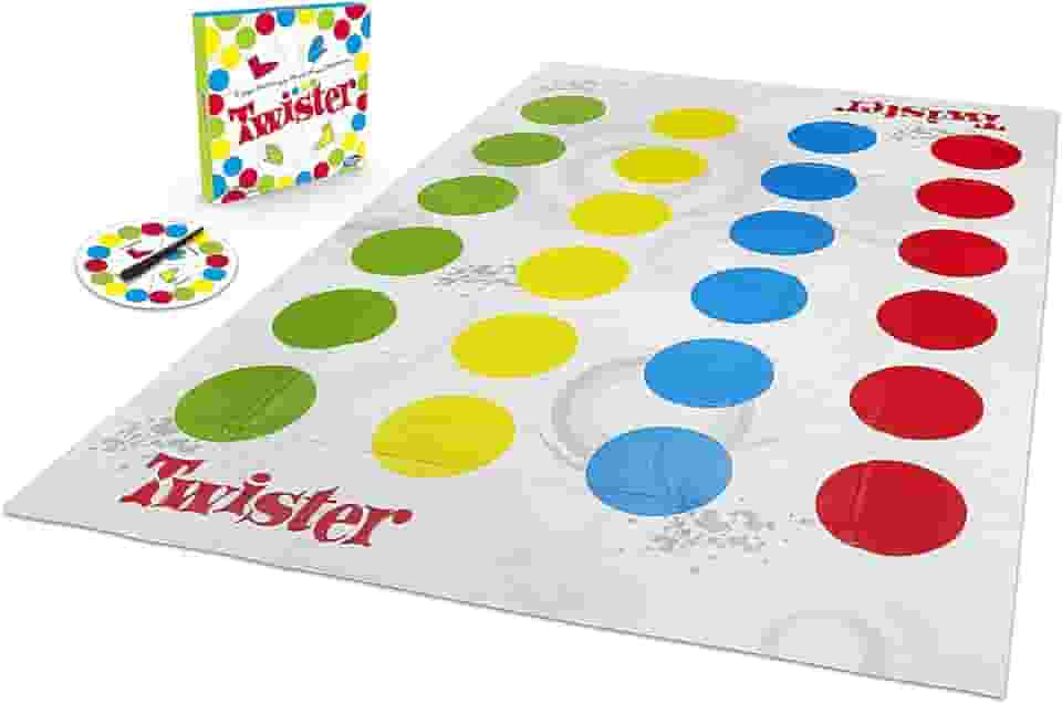Hasbro Gaming Twister – Jogo infantil com novos movimentos, jogo de equilíbrio para 2 ou mais jogadores, para crianças a partir de 6 anos