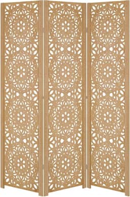 Biombo Divisoria Inteiro Divisor Separador de Ambiente Madeira MDF (3, Mandala)