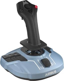 Thrustmaster TCA Sidestick Airbus Edition - Manche ergonômico com 12 botões remapeáveis e inversor de empuxo para PC