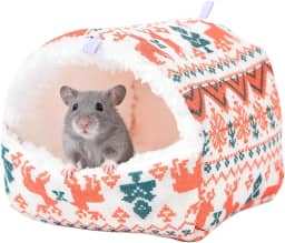 Cama para Furão - Caverna De Algodão Quente Para Inverno | Ninho de Hamster Reforçado,para Inverno Coelho Chinchila Camundongos Pássaro Quarto Sala de Estar Gaiola para Animal de