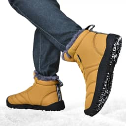 Botas de caminhada impermeáveis | Sapatos de neve de inverno totalmente forrados de pele tênis botas quentes,Botas de neve masculinas botas de inverno femininas para inverno trekking mochila Puchen