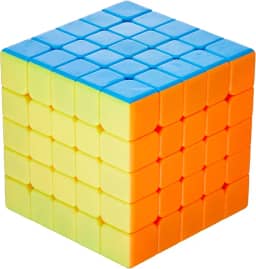 Moyu Meilong Cubo Magico Profissional 5x5 Stickerless Speedcubing Demolidor, Multicor