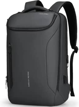 MARK RYDEN Mochila executiva masculina, tecnológica com porta USB, à prova d’água, com design de carro esportivo, para viagem, acomoda notebook de até 17,3 polegadas
