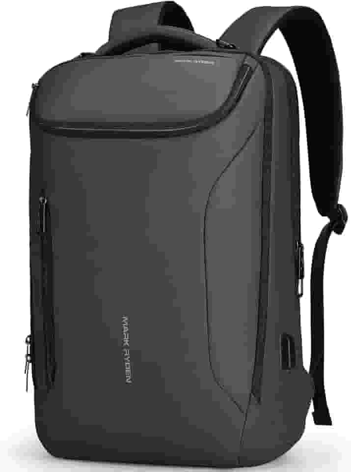 MARK RYDEN Mochila executiva masculina, tecnológica com porta USB, à prova d’água, com design de carro esportivo, para viagem, acomoda notebook de até 17,3 polegadas