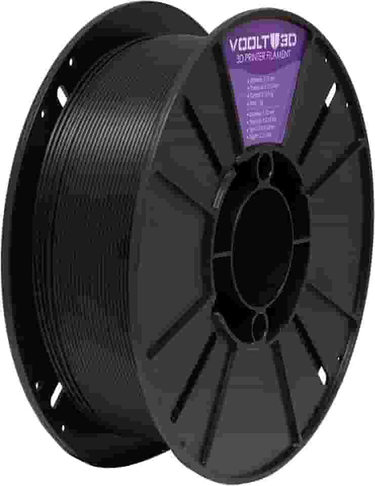 Filamento PETG Preto 1kg - 1.75Mm Voolt 3D Para Impressora 3D