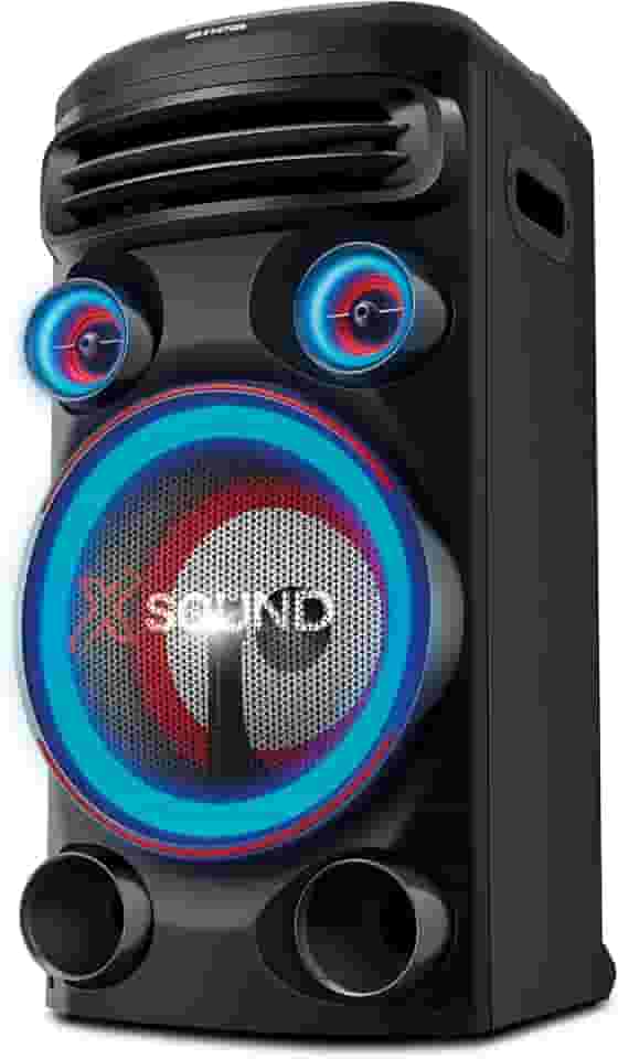 Torre de Som AIWA T1W-01B 1500W 1Woofer10" BT RGB USB FM DJ