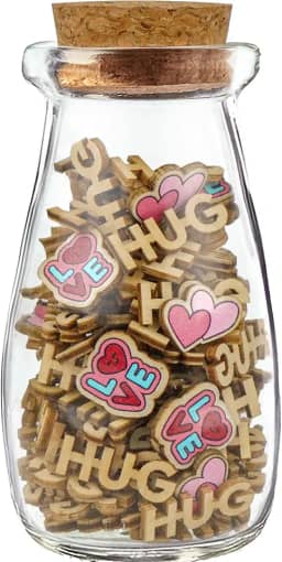 Frasco de abraços, dê um abraço em garrafa, presentes de agradecimento ao professor, presentes de abraço para mulheres, mensagem pré-escrita em uma garrafa, enfeites de meia de Natal para amigas