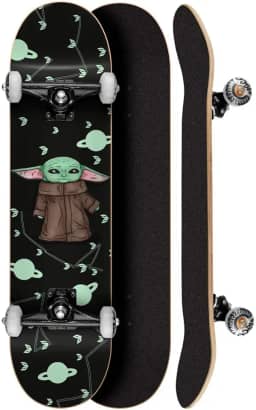 Skate Montado Profissional Cisco Feminino Yoda 8" - Abec 7