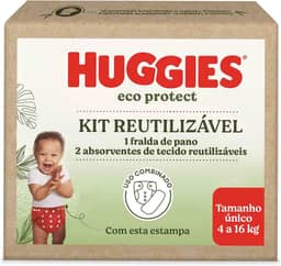 Huggies Kit Fralda Reutilizável Eco Protect - Vermelho