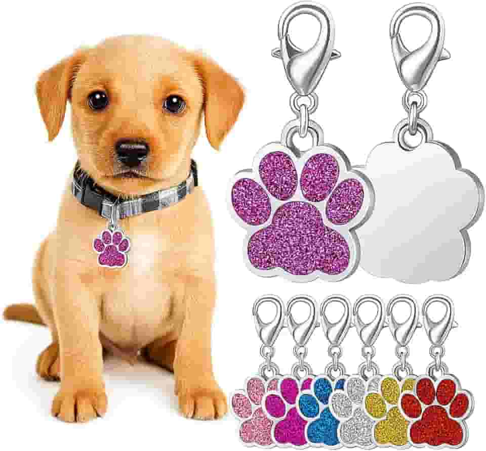 Medalha, Pingente, Placa de Identificação Patinha para a Coleira do seu Pet. Berloque Para Chaveiro, Bolsa, Carteira e outros Acessórios.