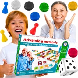 Brinquedo Tabuleiro Ativando a Memoria Jogo Educacional terapeûtico para idosos e crianças pedagógico infantil brinquedo educativo recreativo para escola menino menina 7 anos