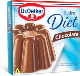 Dr. Oetker Pudim Diet Sabor Chocolate, Pó para Preparo de Sobremesa, Consistência Cremosa e Sabor Delicioso, 30g