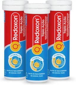 Redoxon Vitamina C, D, e Zinco 30 Comprimidos Efervescentes, Tripla Ação