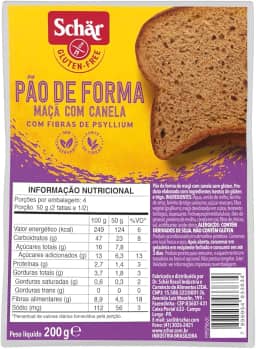 PÃO DE FORMA MAÇA COM CANELA 200G