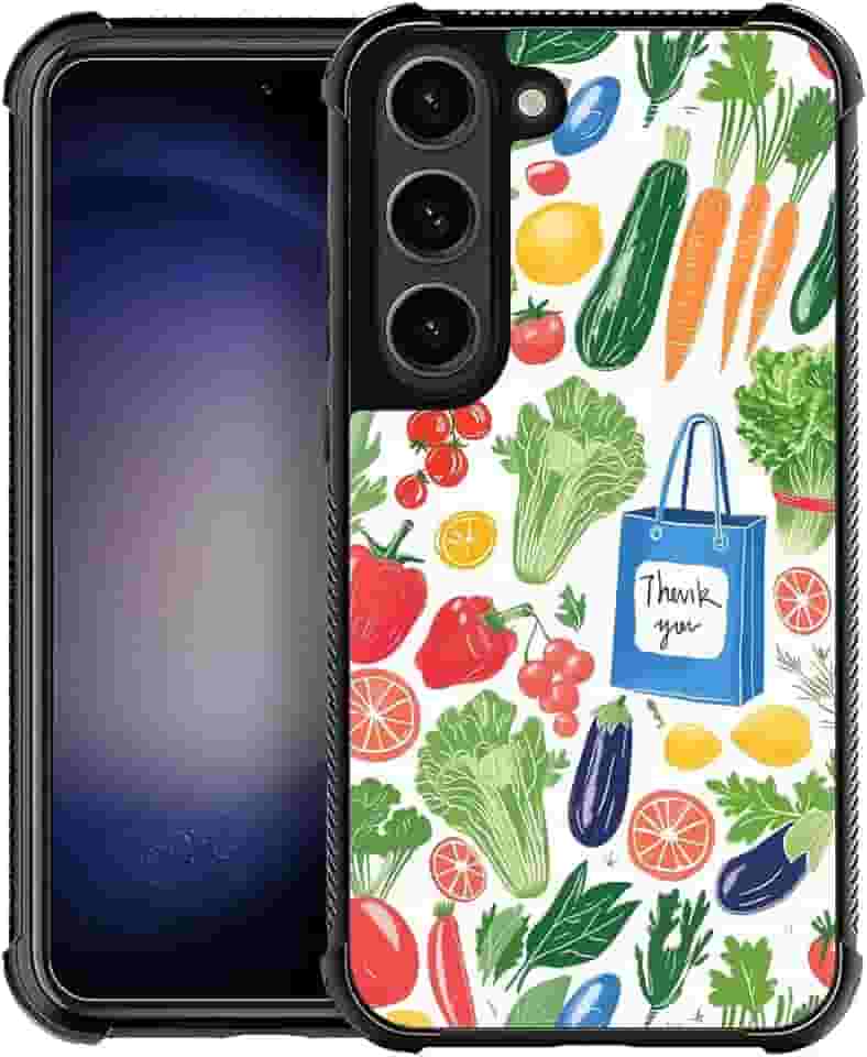 CARLOCA Capa para Samsung Galaxy S23 Plus, mercado de fazendeiros para homens e mulheres, à prova de choque, antiarranhões, design de TPU macio para Samsung Galaxy S23 Plus