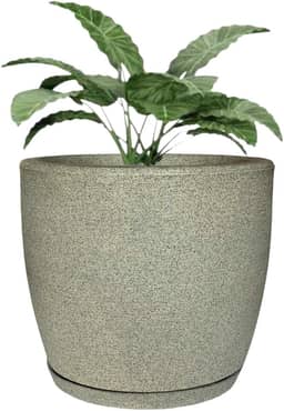 Vaso Grande Cone Decorativo Polietileno Planta Jardim Varanda (Cinza)
