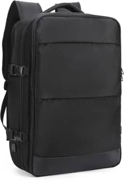Mochila feminina de viagem grande, impermeável, aprovada como bagagem de mão, para trilha e esportes ao ar livre, C1 - Preto, Large