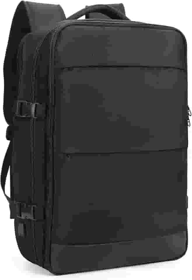 Mochila feminina de viagem grande, impermeável, aprovada como bagagem de mão, para trilha e esportes ao ar livre, C1 - Preto, Large