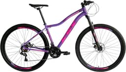 Bicicleta Bike Aro 29 MTB Aluminio KSX SD7 24V Marchas Index Cabeamento Interno Feminina