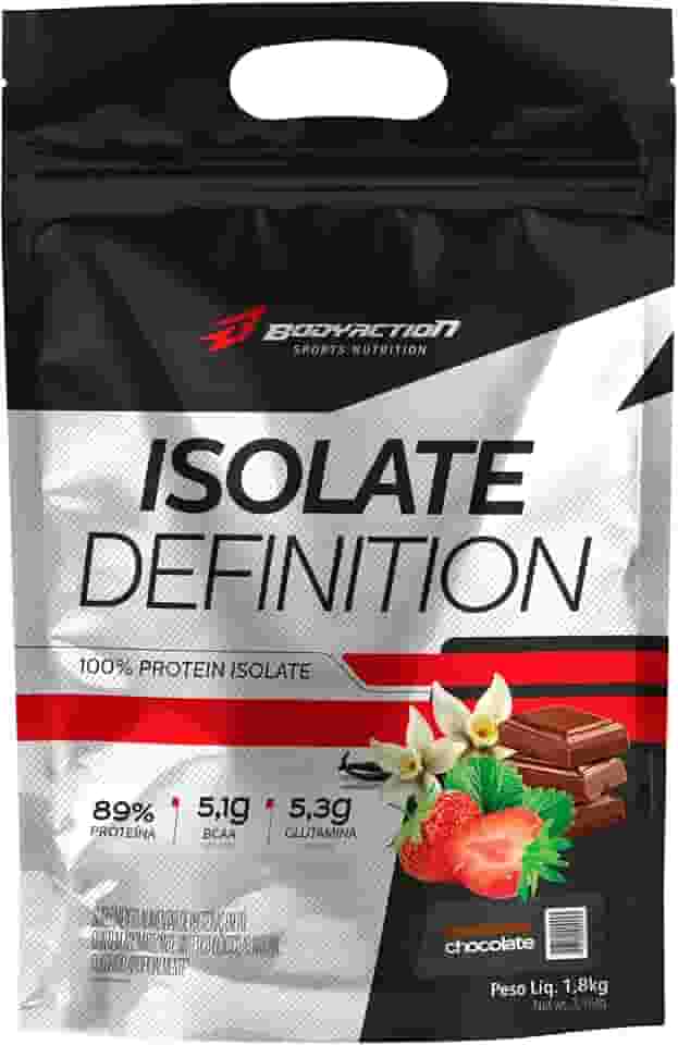 Whey Protein Isolado Isolate Definition 1,8Kg Sabor Chocolate Bodyaction