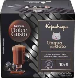 Achocolatado em Cápsula Nescafé Dolce Gusto Kopenhagen Língua de Gato 10 cápsulas