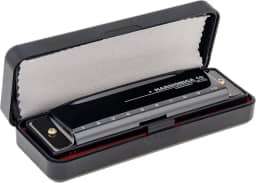 OriGlam Blues Harmonica Harp Mouth Organ, 10 furos C Key Harmonica para adultos iniciantes