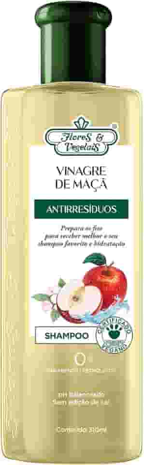 Flores & Vegetais Shampoo Vinagre De Maçã Antirresíduos 310Ml