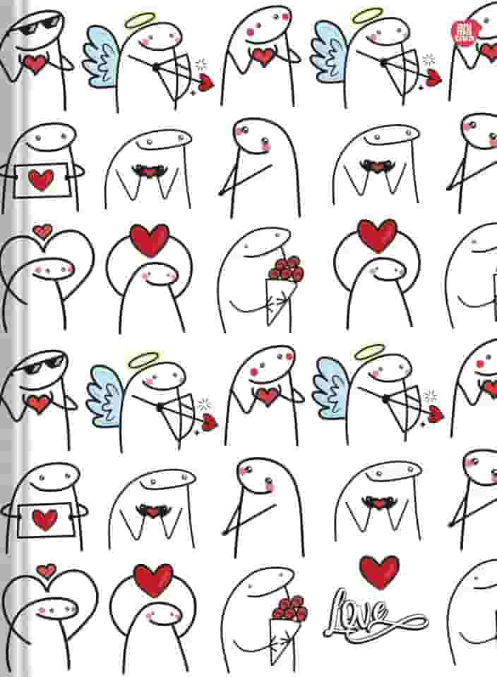 Caderno Brochura Animativa, Capa Dura, Love, 80 Folhas, Pacote com 5