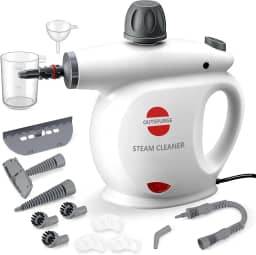Outspurge Limpador A Vapor Portátil, Jato De Vapor Pressurizado Multissuperfície Com 13 Acessórios, Trava De Segurança, Vaporizador Para Limpeza De Pisos, Estofados, Rejuntes, Janelas, Sofás E Carro