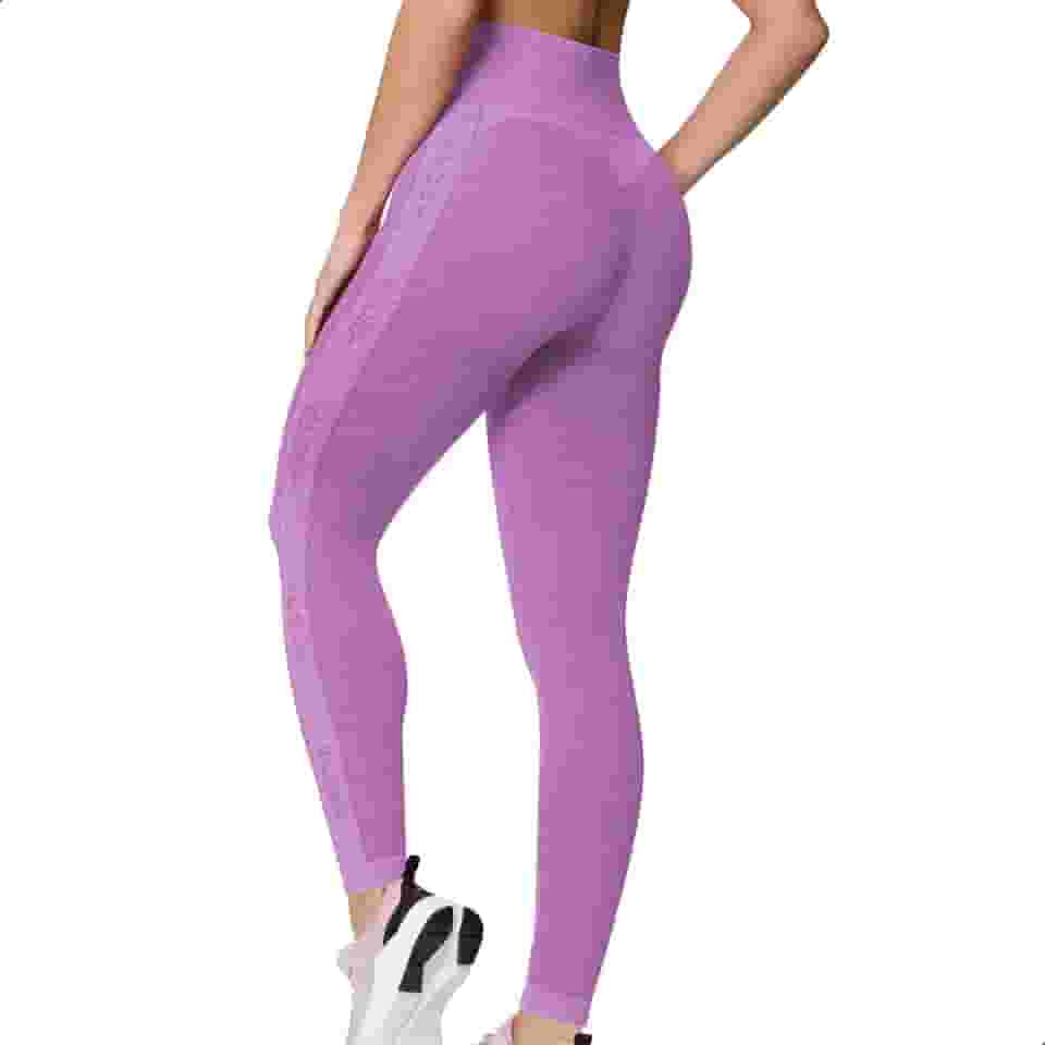 Calça Legging Academia Zero Transparência Poliamida Cós Alto Sem Costura Fitness Feminina Selene Adulto